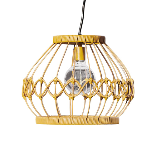 Teamson Home Solar Powered Wicker Pendant Light with Remote Control, Brown EasyOptionXY LLC