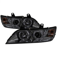 Spyder BMW Z3 96-02 Projector Headlights LED Halo Smoke High H1 Low H1 PRO-YD-BMWZ396-HL-SM OffRoadUSA.com