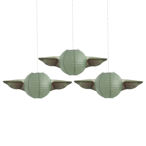 Multicolor Star Wars the Mandalorian The Child Baby Yoda Party Paper Lanterns, 3ct EasyOptionXY LLC
