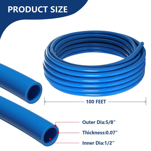 1/2" 100ft PEX-A Pipe (Blue & Cutter) Plumbingsell