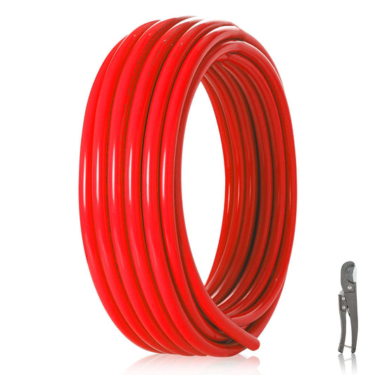 3/4" 100ft PEX-B Pipe (Red & Cutter)