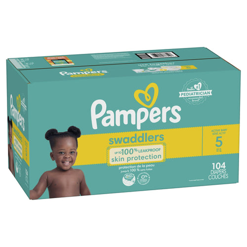 Pampers Swaddlers Diapers Enormous Pack Size 5, 104 Count EasyOptionXY LLC