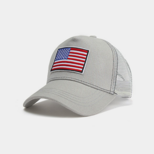 American Flag Trucker Hat with Adjustable Strap Jupiter Gear