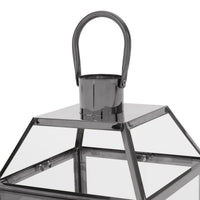 Doheny Stainless Steel 18" Lantern, Black EasyOptionXY LLC