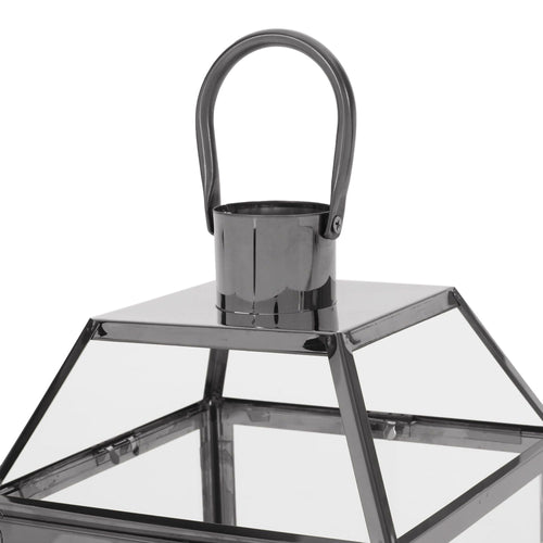 Doheny Stainless Steel 18" Lantern, Black EasyOptionXY LLC