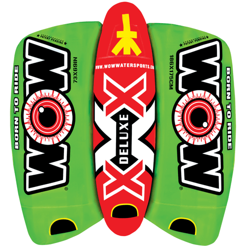 WOW Sports Big Bazooka 1-4 Person Steerable Towable Water Tube For Pool and Lake Jupiter Gear