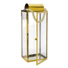 Ashuelot Stainless Steel Outdoor 22" Lantern, Gold EasyOptionXY LLC