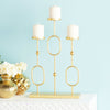 CosmoLiving by Cosmopolitan 3 Holder Gold Metal Candelabra EasyOptionXY LLC