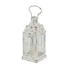 DecMode 7"W, 14"H Vintage Lantern, White, 1 - Piece EasyOptionXY LLC