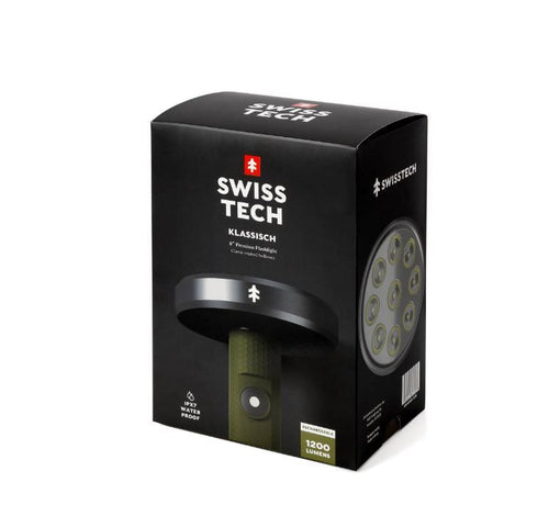 Swiss Tech 1200 Lumen LED Flashlight, Rechargeable Battery, 1.76 lb EasyOptionXY LLC