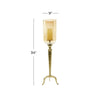 DecMode Gold Aluminum Single Candle Hurricane Lamp EasyOptionXY LLC