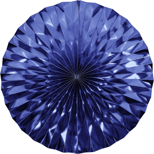 Way to Celebrate! Cobalt Blue Paper Fan Set for Party, 3 Ct., Blue, Paper EasyOptionXY LLC