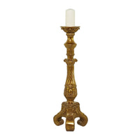 DecMode Gold Polystone Handmade Pillar Candle Holder EasyOptionXY LLC