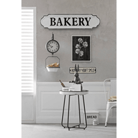 Woven Paths White Decorative Reproduction Scale Wall Clock EasyOptionXY LLC