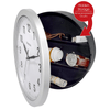 Westclox 9.75" Silver Analog QA Wall Clock with Classic Design and Hidden Storage EasyOptionXY LLC