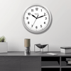 Westclox 9.75" Silver Analog QA Wall Clock with Classic Design and Hidden Storage EasyOptionXY LLC