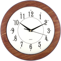 Timekeeper 6415 12 Wood Grain Round Wall Clock SSS6415 EasyOptionXY LLC