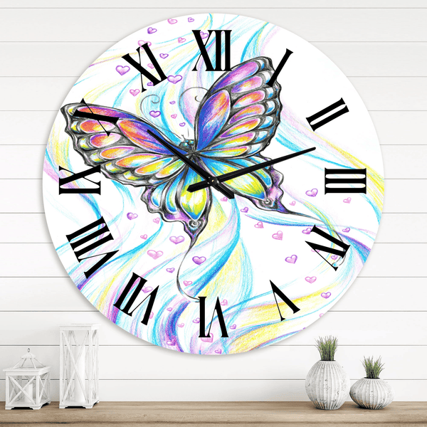 Designart 1 in Quartz Traditional Wall Clock(Size 36" x 36") EasyOptionXY LLC
