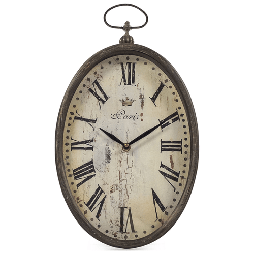 Paris Oval Wall Clock EasyOptionXY LLC