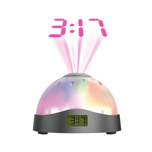 Tzumi Aura LED Projection Clock, White/Yellow/Black/Multi-Color EasyOptionXY LLC