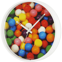Mainstays 11.5" Round Photo Realistic Multi-Colored Gumball Analog Wall Clock with Quartz Movement EasyOptionXY LLC