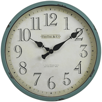 FirsTime & Co. Teal Bellamy Wall Clock, Farmhouse, Analog, 24 x 2 x 24 in EasyOptionXY LLC