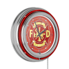 Fire Fighter 14 Inch Neon Wall Clock EasyOptionXY LLC