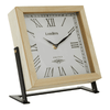DecMode 9" Brown Wooden Clock EasyOptionXY LLC