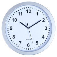 Silver Wall Clock with Hidden Safe - 10 inches by 10 inches EasyOptionXY LLC