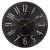 Vintage 15.5" MDF Analog Quartz Accurate Black Wall Clock by Westclox EasyOptionXY LLC