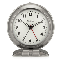 Westclox Silver Metal Analog Alarm Clock - Sleek and Elegant, with Precision Timekeepin EasyOptionXY LLC