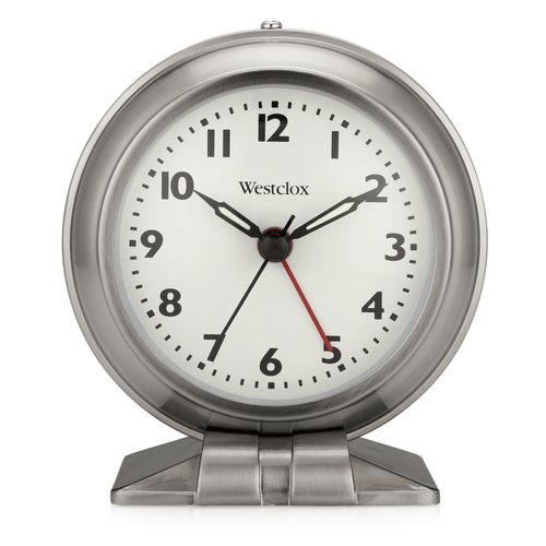 Westclox Silver Metal Analog Alarm Clock - Sleek and Elegant, with Precision Timekeepin EasyOptionXY LLC
