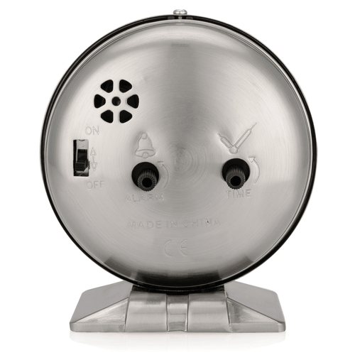 Westclox Silver Metal Analog Alarm Clock - Sleek and Elegant, with Precision Timekeepin EasyOptionXY LLC