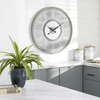 DecMode 30" Gray Wood Wall Clock EasyOptionXY LLC