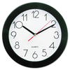 Universal UNV10421 9.75 in. Bold Font Round Wall Clock - Black EasyOptionXY LLC