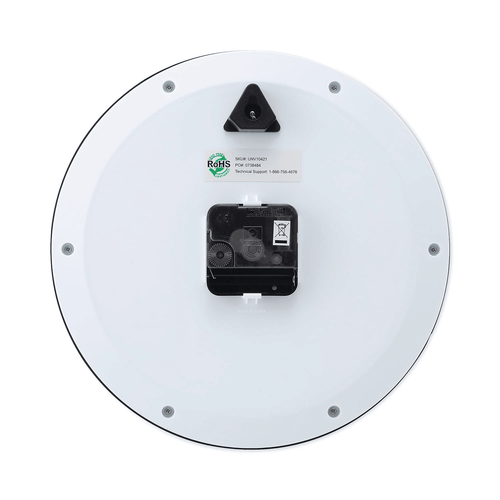 Universal UNV10421 9.75 in. Bold Font Round Wall Clock - Black EasyOptionXY LLC