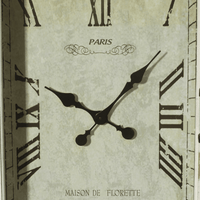 DecMode 20" x 34" White Wood Pocket Watch Style Wall Clock with Hinged Door EasyOptionXY LLC