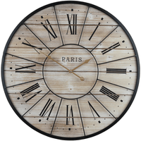 Sorbus Oversized Clock: Roman Numerals, French Paris Farmhouse D¨¦cor, 24' Round EasyOptionXY LLC