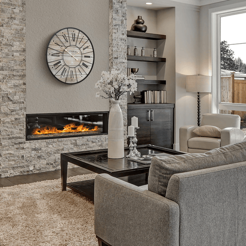 Sorbus Oversized Clock: Roman Numerals, French Paris Farmhouse D¨¦cor, 24' Round EasyOptionXY LLC