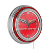 Corvette C6 Neon Clock - 14 inch Diameter - Red EasyOptionXY LLC