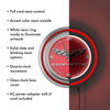 Corvette C6 Neon Clock - 14 inch Diameter - Red EasyOptionXY LLC