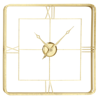 DecMode 36" Gold Metal Open Frame Wall Clock EasyOptionXY LLC