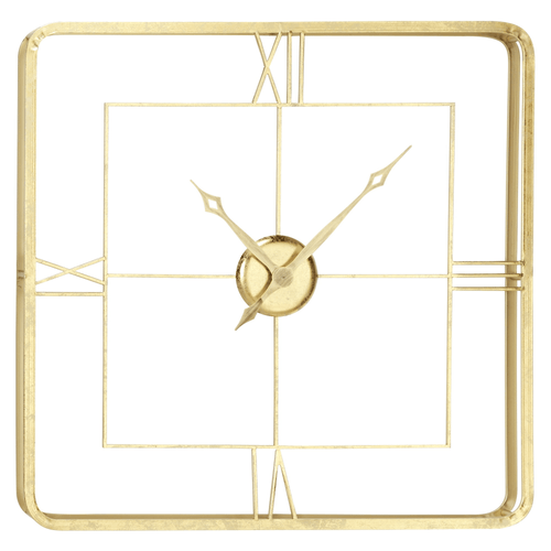 DecMode 36" Gold Metal Open Frame Wall Clock EasyOptionXY LLC