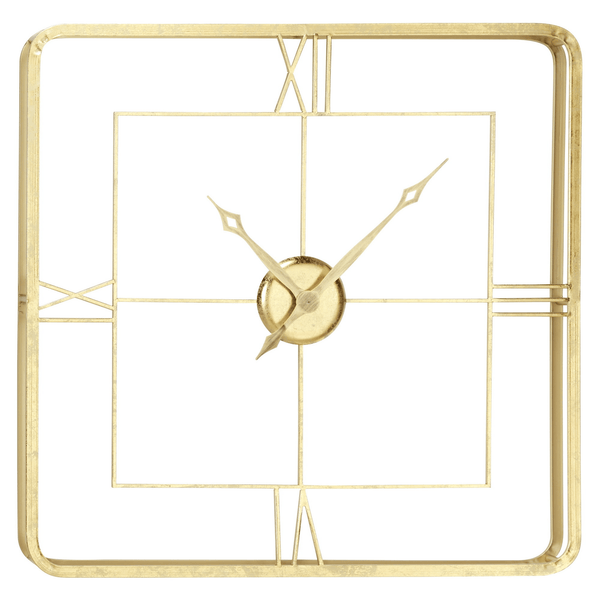 DecMode 36" Gold Metal Open Frame Wall Clock EasyOptionXY LLC