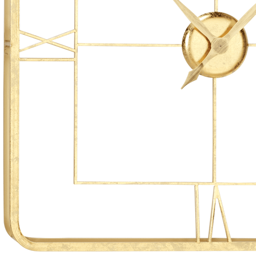 DecMode 36" Gold Metal Open Frame Wall Clock EasyOptionXY LLC