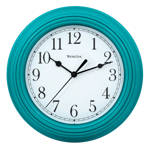 Westclox 9 inch Teal Round Simplicity Analog QA Wall Clock EasyOptionXY LLC
