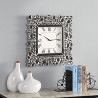 ACME Kachina Wall Clock in Mirrored and Faux Gem EasyOptionXY LLC