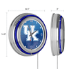 University of Kentucky Chrome Double Rung Neon Clock - Reflection EasyOptionXY LLC