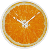 Mainstays 11.5" Round Indoor Photo Realistic Orange Fruit Analog Wall Clock with Quartz Movement EasyOptionXY LLC