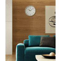 Seiko 12" Kuota Round Wall Clock, Golden Color Frame, Analog, Quartz, Battery Operated, Traditional QHA007GLH EasyOptionXY LLC